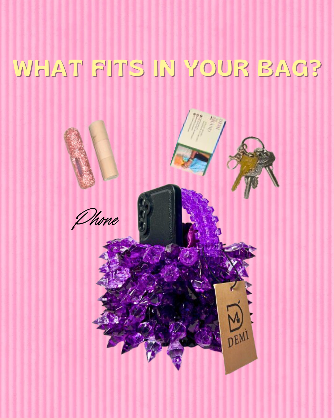 PURPLE ABIKE BUCKET BAG