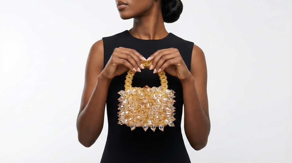 GOLD ABIKE BUCKET BAG