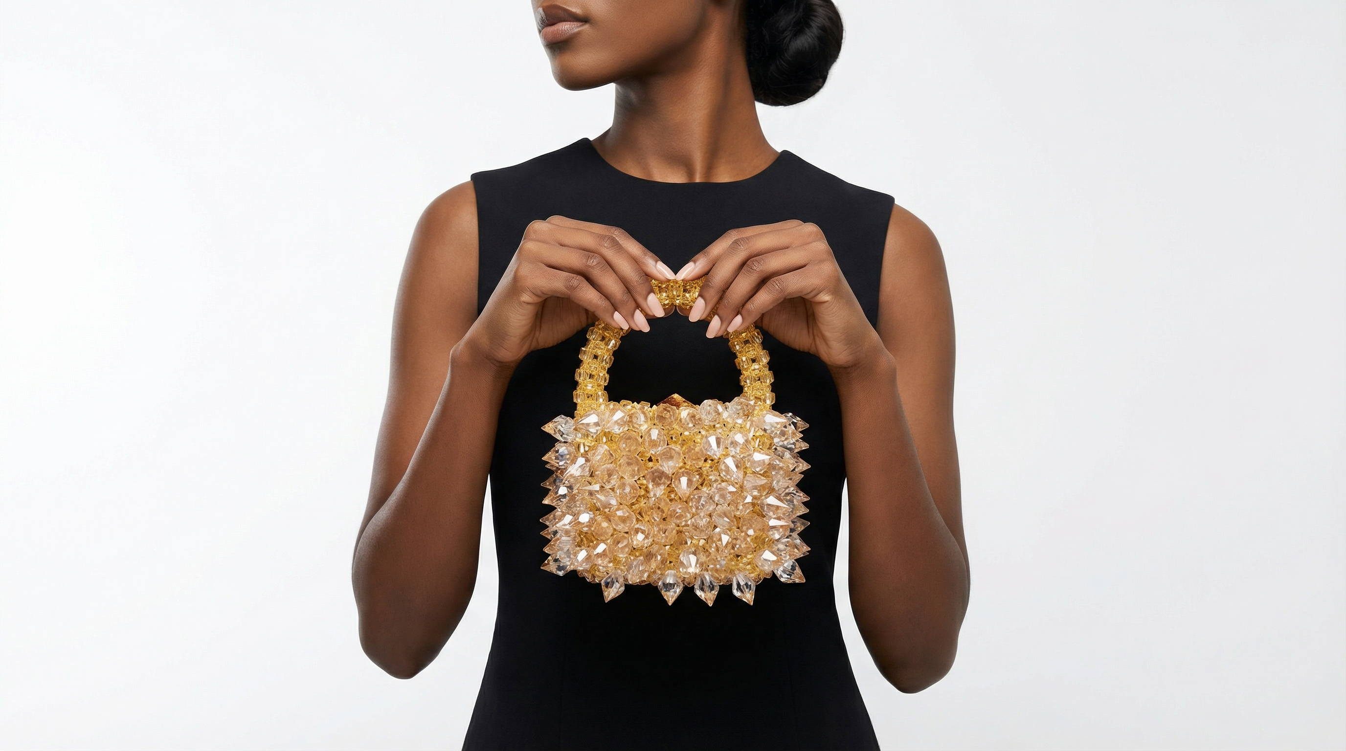 GOLD ABIKE BUCKET BAG